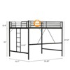 Karl Home Loft Bed Twin Full Queen Size with Flat Rungs for Adults, Kids and Young Teens, No Box Spring Required - 2 of 4
