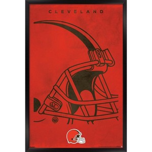 Trends International NFL Cleveland Browns - Logo 25 Framed Wall Poster Prints - 1 of 4