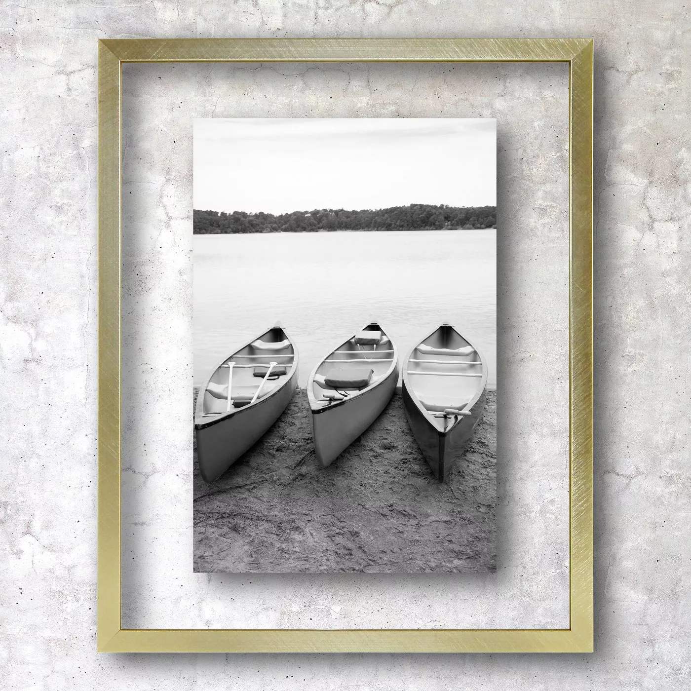 8" x 10" Float Thin Metal Gallery Frame Brass - Project 62™ - image 1 of 5