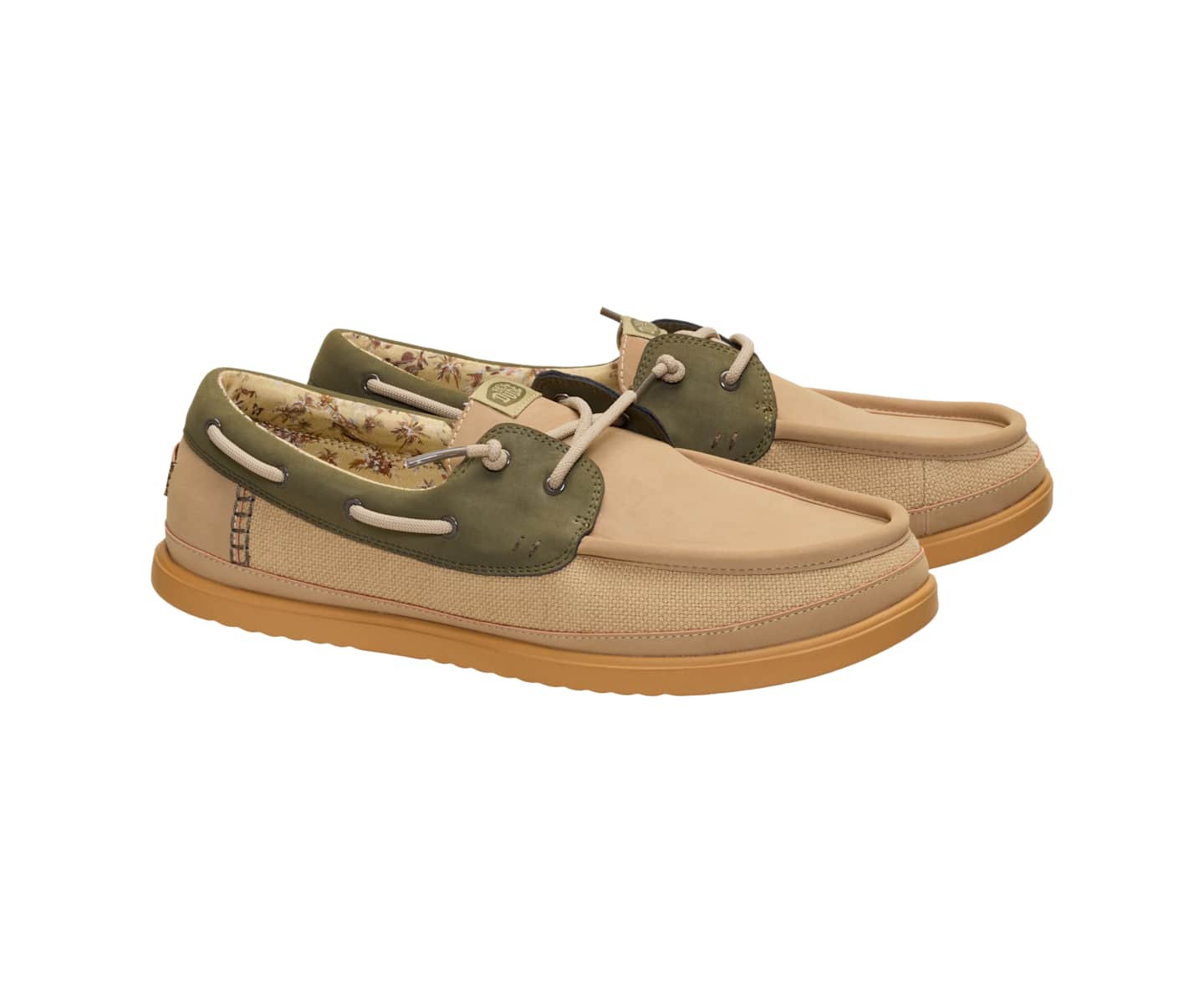 HEYDUDE Men Harbor Lo Craft Summer, Craft Olive Grey, 11, цвет: Оливковый — фото 2