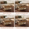 WOWLIVE Lift Top Coffee Table, 4-in-1 Multi-Function and Large Coffee Table with Storage, CT004 - 4 of 4
