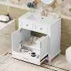 Ridstar 34.1 in. H White Bathroom Storage Cabinet with Soft Closing Doors - 4 of 4