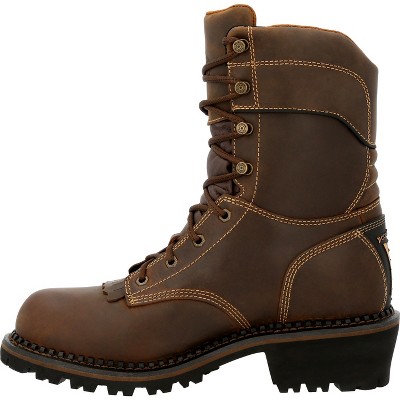 Men's Georgia Boot AMP LT Logger Composite Toe Insulated Waterproof Work Boot
