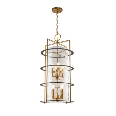 Artcraft Lighting Burford 8 - Light Chandelier in  Brass/Black