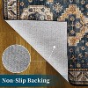 Coucheta Washable Area Rug - Vintage Distressed Rug, Low Pile Non-Slip Carpet for Living Room & Dining Room, Fade & Stain Resistant - 4 of 4