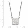 Black Bow Jewelry 14k White Gold New York Rangers NHL Necklace 18 Inch - 2 of 4