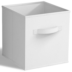 Sorbus 11 Inch Foldable Fabric Storage Cube Bin with Handles - for Organizing Pantry, Closet, Nursery, Playroom, and More - 1 of 3