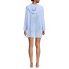 Lands' End Women's Cotton Jersey Long Sleeve Hooded Swim Cover-up Dress - 2 of 4