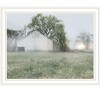 HomeRoots Green Country Morning White Framed Print Wall Art - 4 of 4