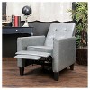 Christopher Knight Home Ethan Tufted Bonded Leather Recliner Chair - Dark Gray - image 3 of 4