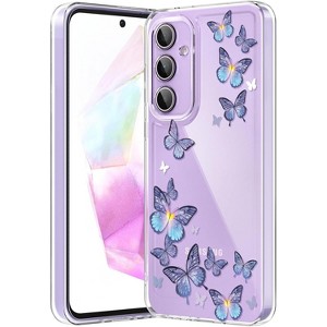 for Galaxy A35 5G Phone Case, Clear Case with Cute Butterfly Pattern Design for Girls Women - 1 of 4