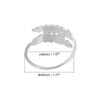 Unique Bargains Leaf Metal Wear-Resistant Dining Table Decorative Napkin Rings - 2 of 4