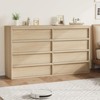 8 Drawer Dresser for Bedroom, 54" Wide Modern Double Dresser Organizer with Concave Handles, Wooden Chest of Drawers - 2 of 4