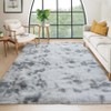 TROPOW Large Fluffy Living Room Area Rug Soft Plush Bedroom Throw Carpet Modern Solid Color Shaggy Rug Non Slip Non Shedding Fuzzy Faux Fur Area Rug - 2 of 4