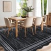 TackView Modern Bordered Runner Rug, Washable Irregular Area Rugs, Non-Slip  Carpet for Bedroom Dining Room Home Office - 4 of 4
