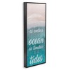 Stupell Industries Timeless As Tides Beach Phrase Framed Giclee Art, Black, 10" x 24" - 2 of 4