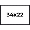 PosterPalooza | Linear Black Picture Frame - UV Acrylic, Backing Board, Hanging Hardware Included - 2 of 4
