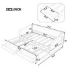 NicBex Twin Size Wooden Extendable Daybed with 2 Drawers for Bedroom,Living Room,Apartment - 3 of 4