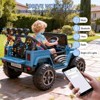 24V Ride on Toys for Kids, 2 Seater Electric Ride on Car w/Remote Control, 4 Powerful Motors, 4WD/2WD, 3 Speeds, Led Lights - 4 of 4