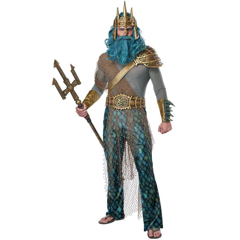 California Costumes Poseidon/Neptune, God of the Sea Men's Costume, 1 of 2