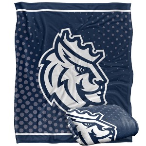 Queens University Of Charlotte Logo Dots Silky Touch Blanket White 50x60 - 1 of 4