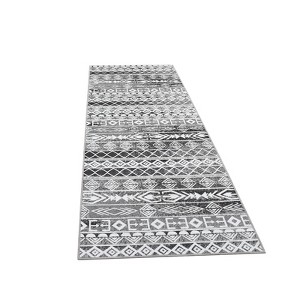 COZONY Modern Geometric Area Rug, Plush Faux Wool Machine Washable Non-Slip Carpet for Living Room and Bedroom - 1 of 4