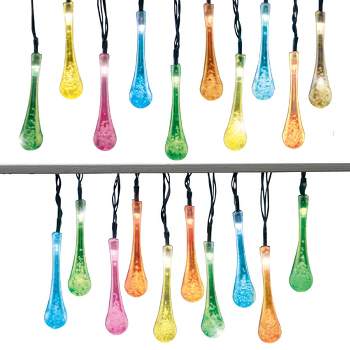 Collections Etc Solar Color Changing Raindrops Light String NO SIZE