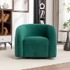 SEYNAR Modern Glam Velvet 360 Degree Swivel Accent Armchair with Tufted Back - 2 of 4