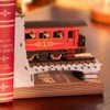 Robotime 3D Puzzles for Adults DIY Book Nook Kit Decorative Bookends 6.5" Model Building Kit Crafts for Adults Gifts, Red, 12.36"*9.09"*1.57" - 4 of 4