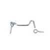 Unique Bargains Carbon Steel Cabin Eye Latch Gate Door Swivel Hook with Mounting Screws 4 Pcs - 2 of 4