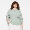 Women's Oversized Ribbed Hoodie Pullover Sweater - Wild Fable™ - 2 of 3