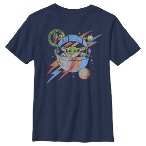 Boy's Star Wars: The Mandalorian Grogu Space Adventure T-Shirt - 1 of 4