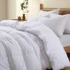 Peace Nest All Season White Down Alternative Duvet Comforter Insert with Jacquard Cover, Diamond Star, Full/Queen - 2 of 4