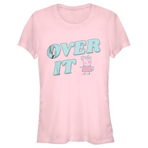 Juniors Womens Peppa Pig Over It T-Shirt - 1 of 4