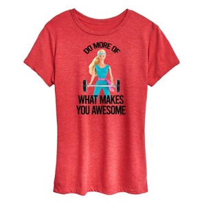Women's - Barbie - Do More of What Makes You Awesome Short Sleeve Graphic T-Shirt - 1 of 4