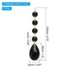 Unique Bargains Crystal Pendants Teardrop Beads for DIY Lamp Arts Crafts Decoration 6 Pcs - 2 of 4