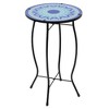 Northlight 19" Blue Sun Mosaic Glass Patio Side Table - 4 of 4