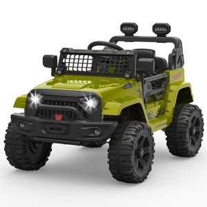 12V Electric Ride Car for Kids with Remote Control,Music Player, Spring Suspension - 1 of 4