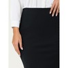 Hobemty Women's Office Fishtail Stretchy High Waist Bodycon Pencil Skirts - 4 of 4