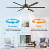 Airsurfer 72-inch 6 Aluminum Blades Ceiling Fan with Remote and Light - 3 of 4