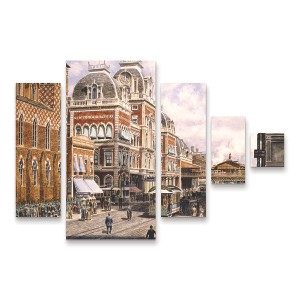 Trademark Fine Art Stanton Manolakas New York Central Station 5 Piece Panel Set Art - 1 of 3