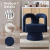 NicBex Boucle Swivel Accent Chair,Upholstered Swivel Living Room Chairs with Curved Backrest,Modern Arm Chair,Accent Chairs for Living Room - 4 of 4