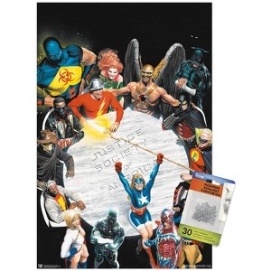 Trends International DC Comics - The Justice Society of America - Table Meeting Unframed Wall Poster Prints - 1 of 4