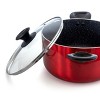 Gibson Oster Merrion 6 Quart Aluminum Dutch Oven Baking Dish with Glass Lid in Red - 3 of 4