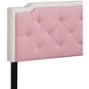 CAVINAS Twin Size Modern Casual Platform Bed Frame with High Upholstered Headboard,No Box Spring Needed - 4 of 4