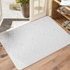 VECELO Front Door Mat Welcome Mat, Absorbent Muddy Kitchen Rugs, Non-Slip Rubber Backing Doormat - 2 of 4