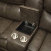 119" Tavin Sectional Sofa Taupe Leather Aire Match - Acme Furniture: L-Shaped, Reclining, 5-Seater - 2 of 4