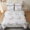 Acoinel Lightweight Polyester Fabric Bedspread Set Rose - 4 of 4