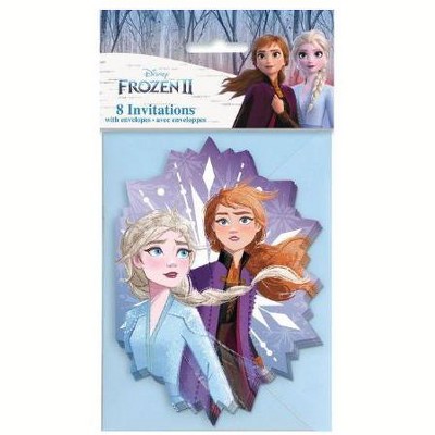 Birthday Express Frozen Party Frozen 2 Invitations - 8 Pack