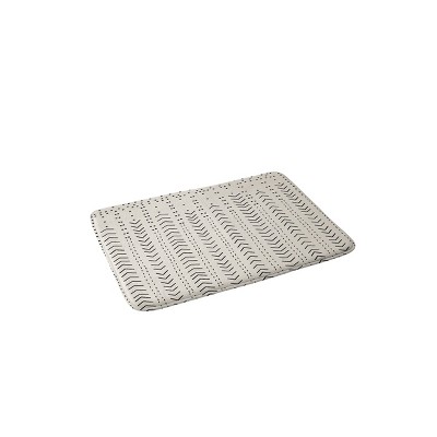 Iveta Abolina Mud Cloth Inspo VIII Bath Mat White - Deny Designs